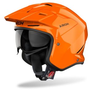 Casque jet Airoh KOMBAKT avec écran solaire intégré et coque HRT