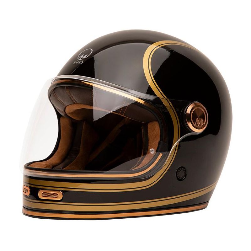 Casque intégral MARKO FULL MOON 2 avec visière claire et boucle Double-D