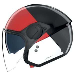 Casque jet Nolan N20-2 avec visière large, écran solaire et doublure recyclée