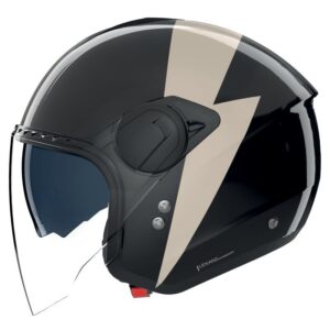 Casque jet Nolan N20-2 VISOR IMPETO avec visière large et écran solaire