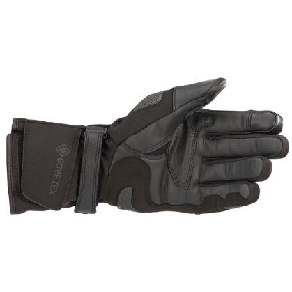 Gants Alpinestars WR-2 V2 GORE-TEX noirs avec coque et paume renforcée — vue 2