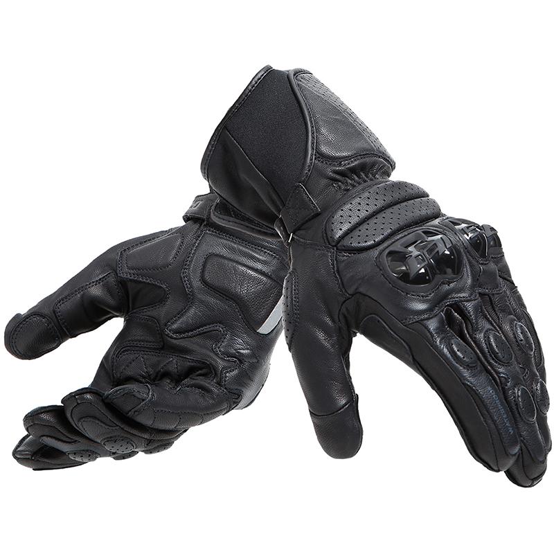 Gants Dainese Impeto D-DRY noirs avec manchette longue et protections articulaires
