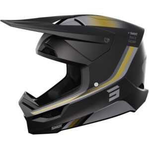 Casque cross SHOT FURIOUS AIM avec visière ventilée et fermeture Double D