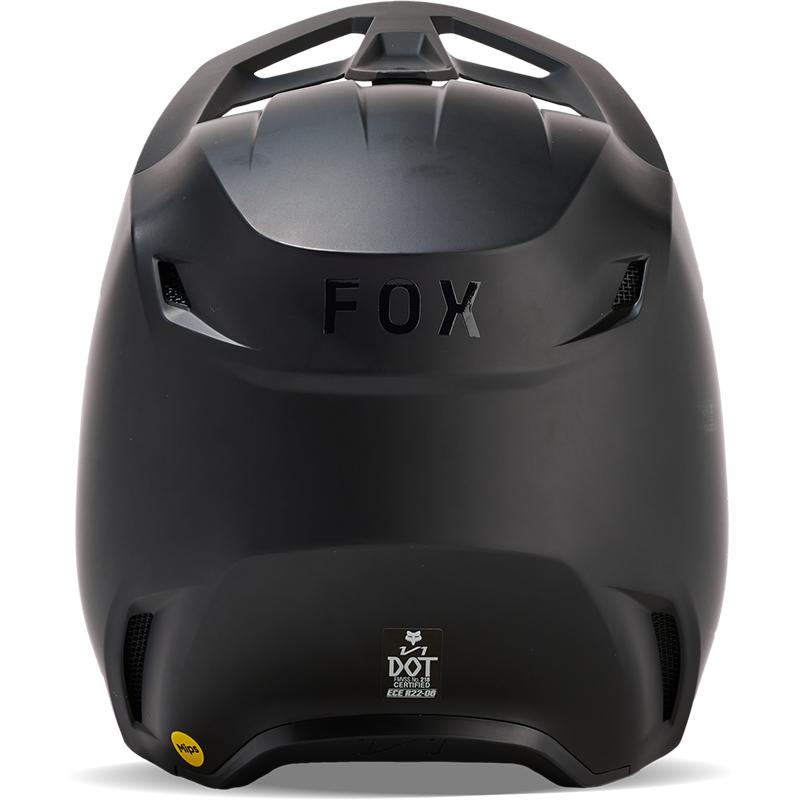 Casque cross FOX Youth V1 noir mat avec visière réglable et MIPS®. — vue 2