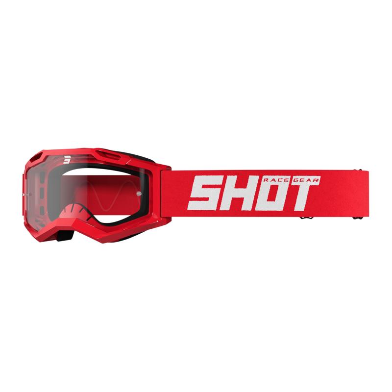 Masque cross SHOT ASSAULT 2.0 avec écran clair et bandeau siliconé