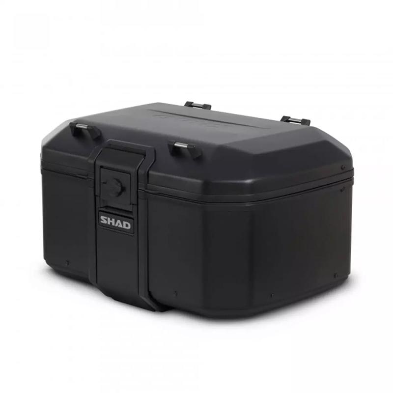 Top case Shad TR55 Terra noir avec coque en aluminium et fermeture intégrée