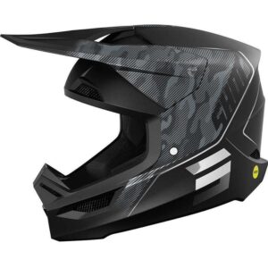 Casque cross SHOT RACE CAMO TACTIC noir camo avec visière ventilée