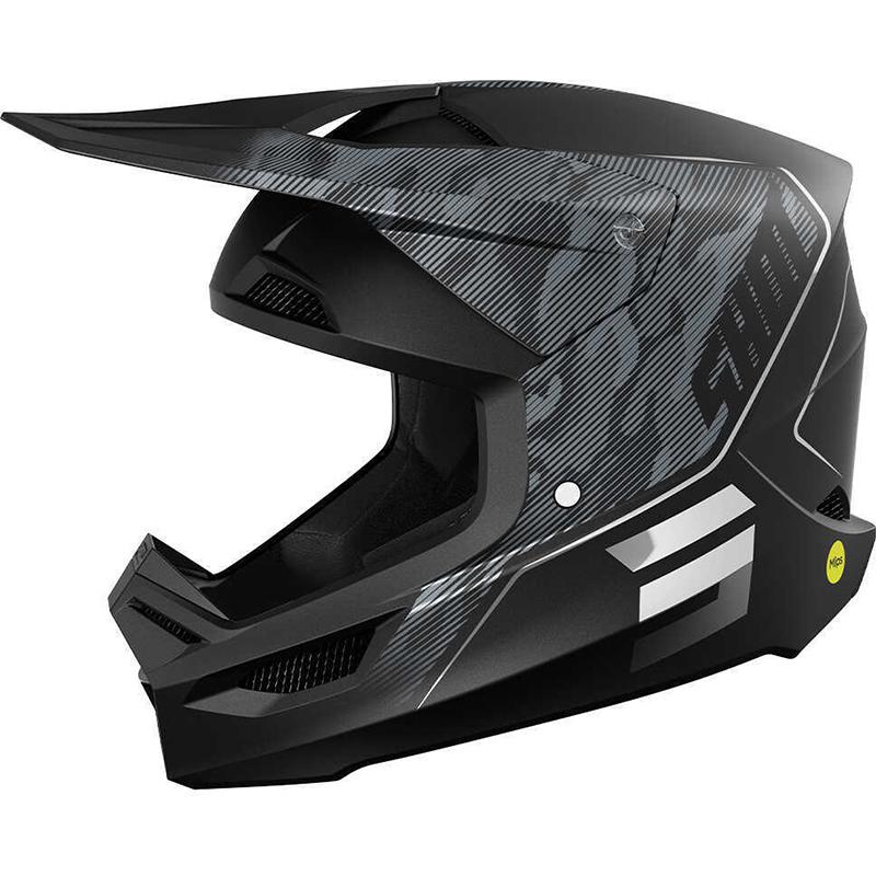 Casque cross SHOT RACE CAMO TACTIC noir camo avec visière ventilée