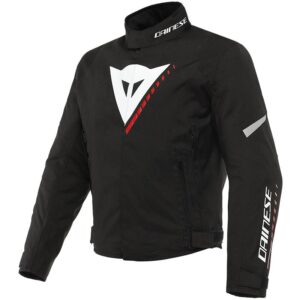 Blouson Dainese Veloce D-Dry textile noir blanc rouge avec protections CE