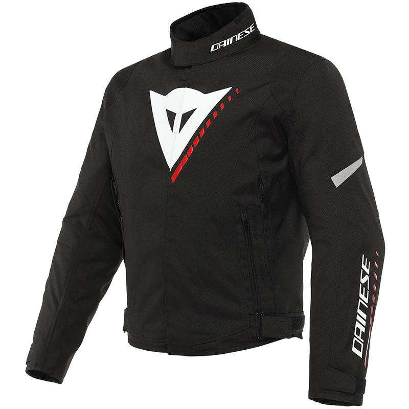 Blouson Dainese Veloce D-Dry textile noir blanc rouge avec protections CE