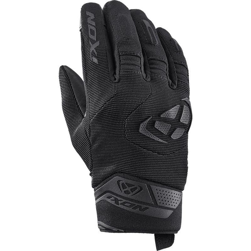 gants Ixon MIG 2 LADY noirs avec manchette courte et paume en cuir