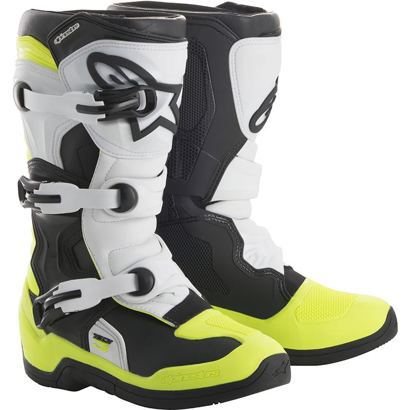 Bottes Alpinestars TECH 3S YOUTH junior avec protections et fermeture à boucles