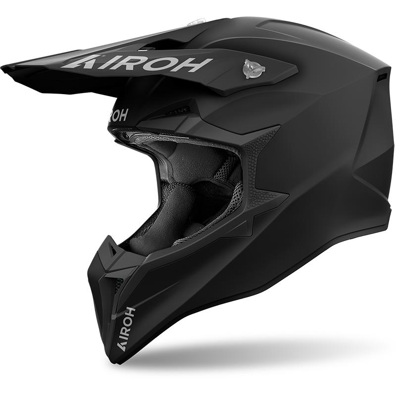 Casque cross AIROH WRAAAP avec visière réglable et coque thermoplastique
