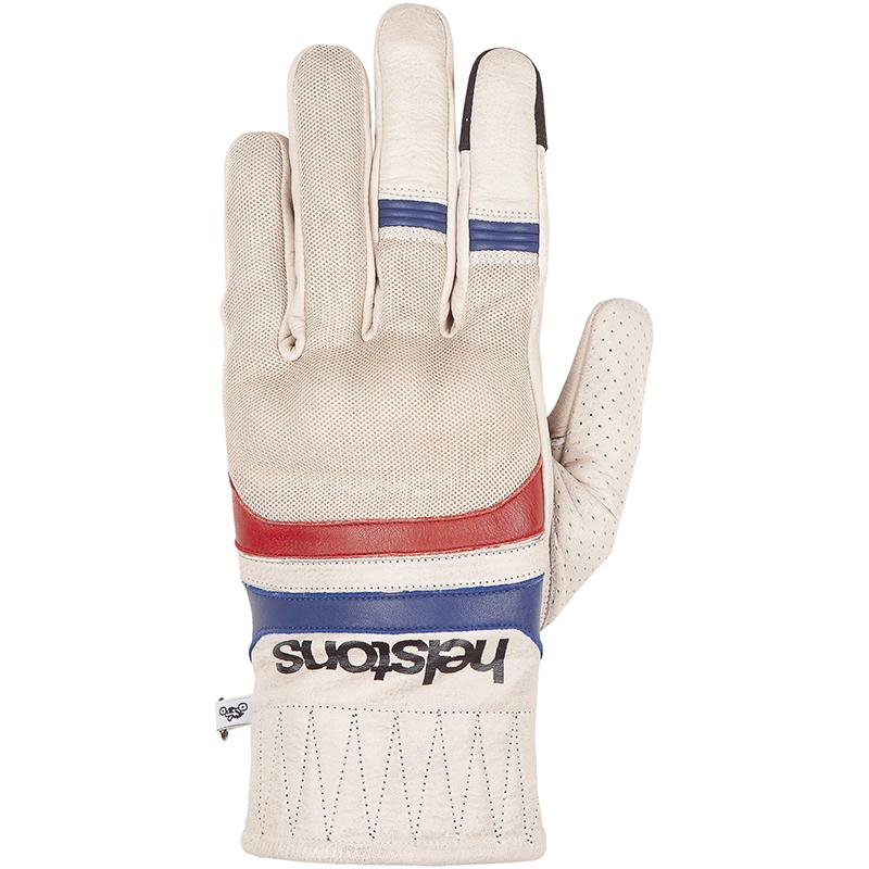 Gants Helstons Bull Air en cuir de chèvre et mesh avec manchette courte