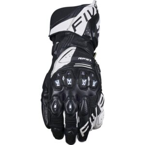 Gants Five RFX1 EVO WOMAN noirs et blancs avec protections ventilées