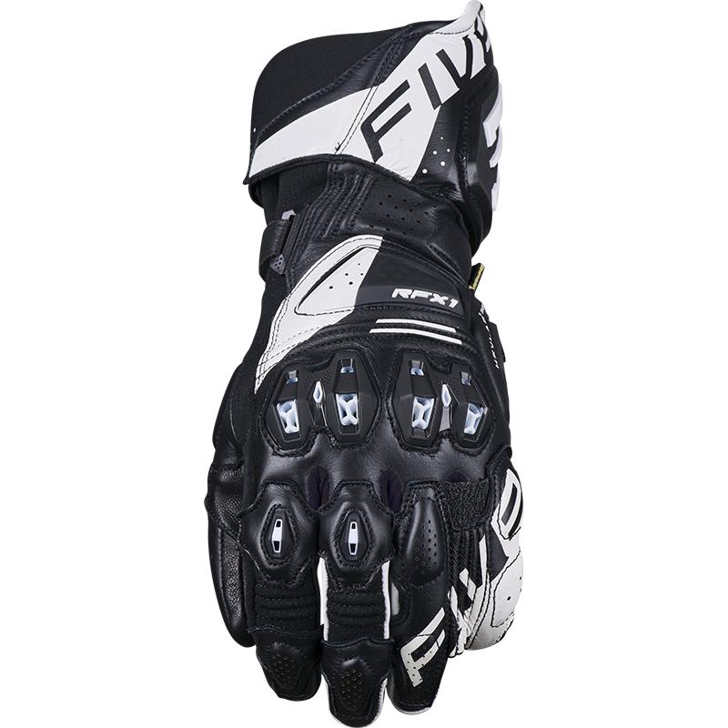 Gants Five RFX1 EVO WOMAN noirs et blancs avec protections ventilées