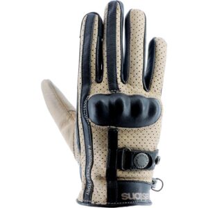 Gants TINTA AIR Helstons pour femme en cuir perforé avec coque carbone