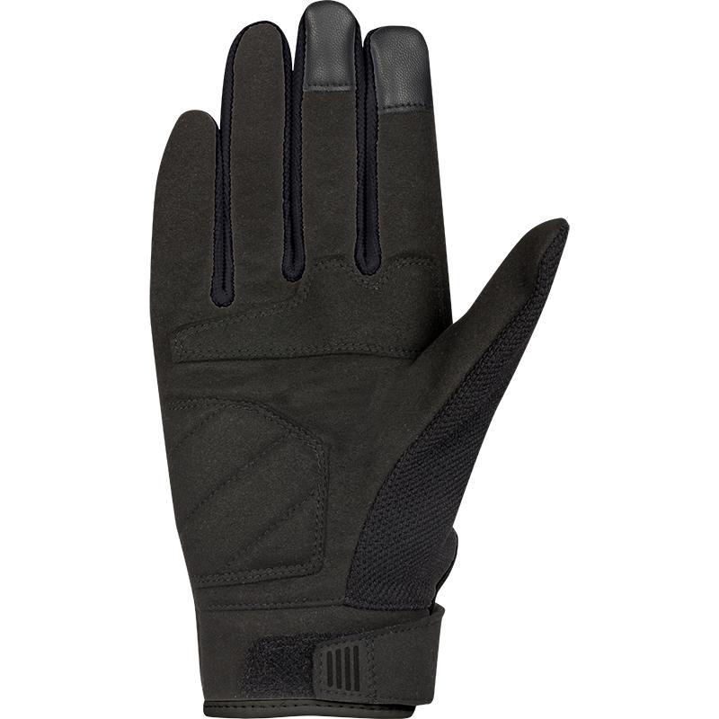 Gants Bering Breeze noirs avec mesh 3D, coque et renfort paume. — vue 2