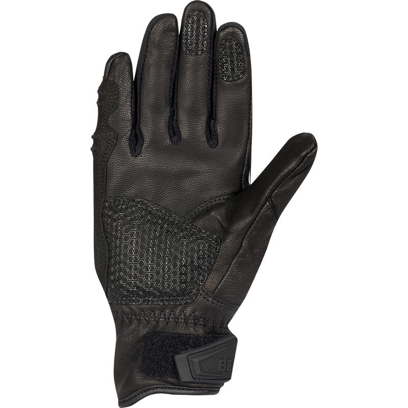 Gants moto BERING LADY PITTS noirs avec manchette courte et coque de protection — vue 2