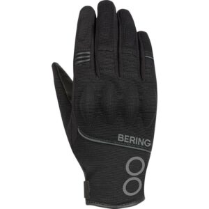 Gants Bering Lady Nassau noirs pour femme avec coque de protection et manchette courte