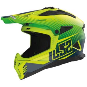 Casque cross LS2 MX708 FAST II avec casquette ajustable et amovible