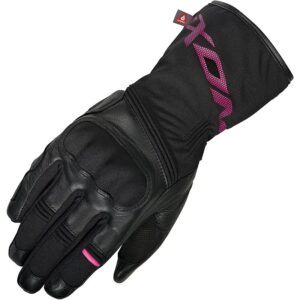 Gants Ixon Pro Rescue Lady noirs et fuchsia avec protections et détails réfléchissants