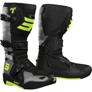 Bottes cross SHOT RACE 4 avec boucles micrométriques et renforts de protection