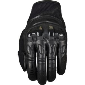 Gants Five RS2 EVO 2 noirs avec coque de protection et paume renforcée