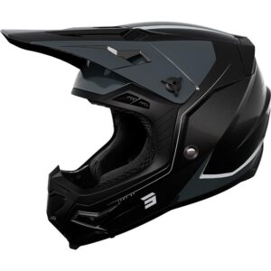Casque cross SHOT CORE COMP noir pailleté avec visière ventilée