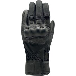 Gants RACER OCTO WP noirs avec paume renforcée et coque rigide aux phalanges