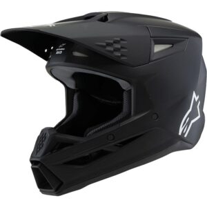Casque cross Alpinestars Supertech M3 noir pour jeune pilote, avec technologie MIPS