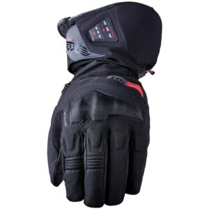 Gants chauffants Five HG2 EVO WP noirs avec protections et paume en cuir