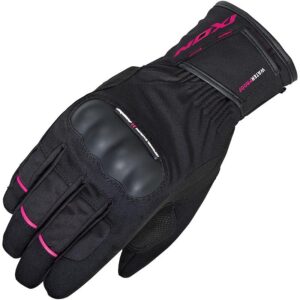 Gants Ixon PRO RUSSEL LADY noirs et fuchsia avec manchette courte