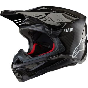 Casque cross Alpinestars S-M10 avec casquette détachable et boucle Double-D
