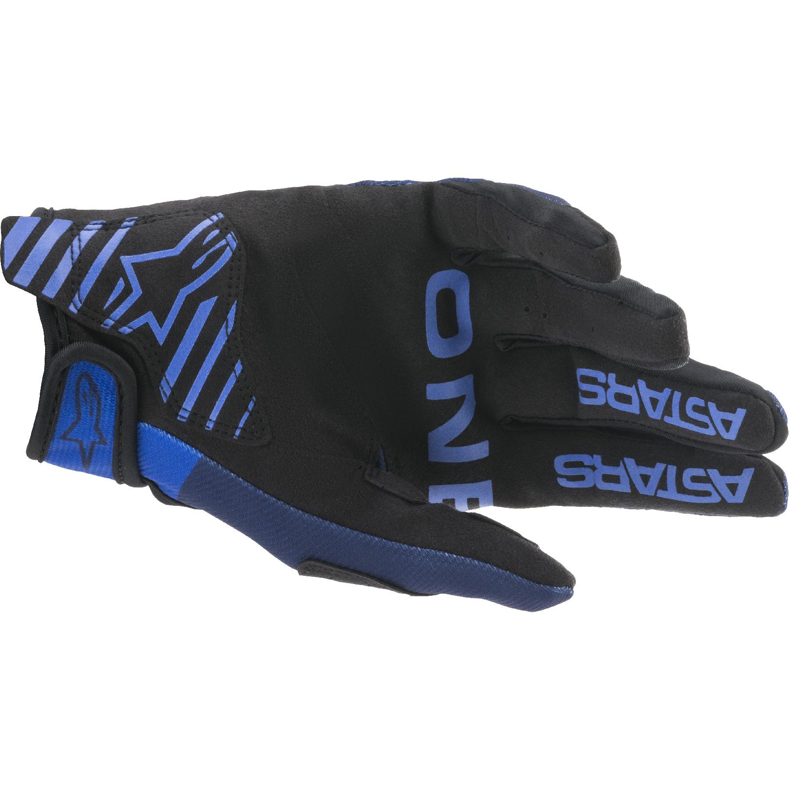 Gants cross Alpinestars Radar avec paume rembourrée et doigts préincurvés — vue 2