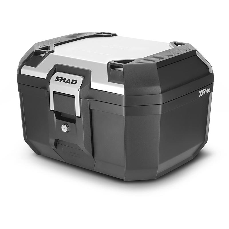 Top case Shad TR46 Terra avec couvercle en aluminium anodisé et poignée intégrée