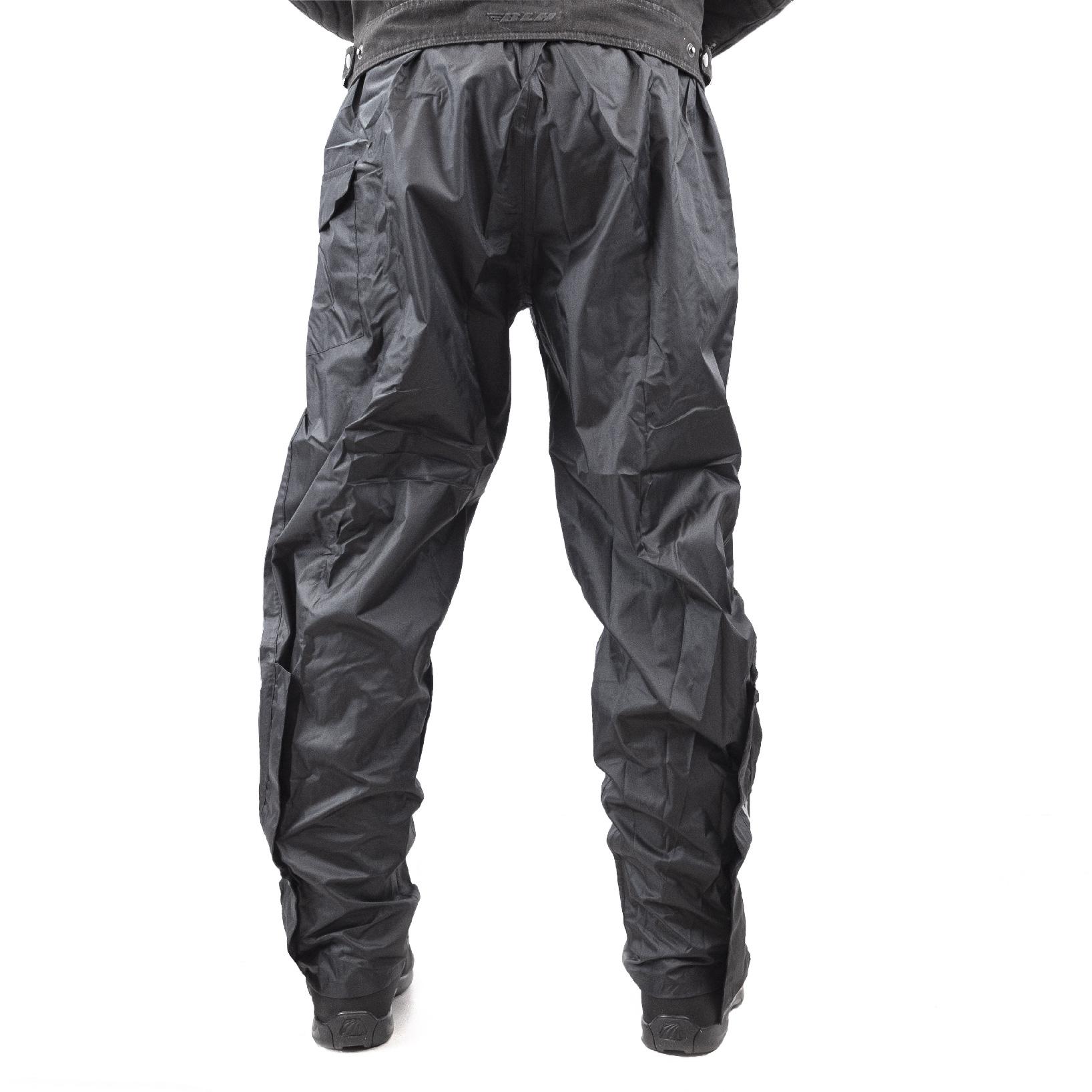 Pantalon pluie BLH 10K noir avec taille élastique et pochon de transport — vue 2
