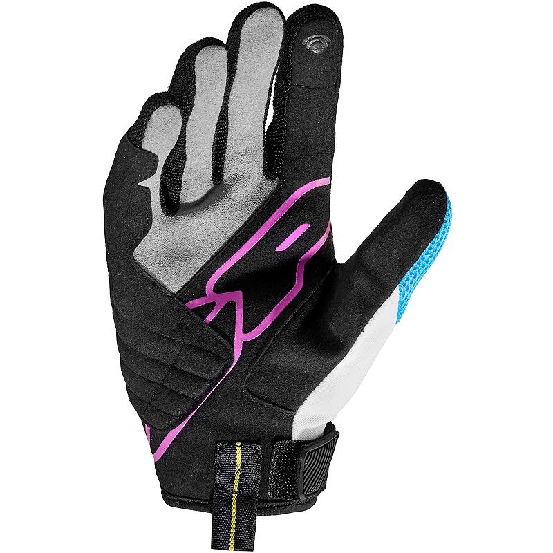 Gants Spidi Flash-R Evo Lady en daim synthétique avec coque de protection aux phalanges — vue 2
