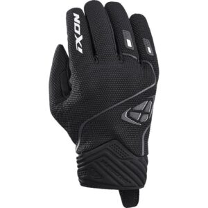 Gants Ixon Hurricane 2 noirs et blancs avec dos en mesh et manchette courte