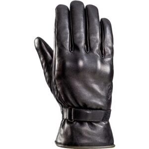 Gants Ixon Pro Nood noirs en cuir de chèvre au style urbain