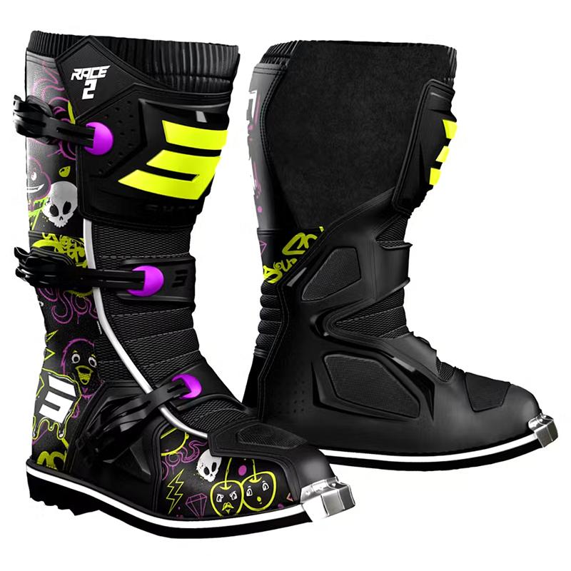 Bottes SHOT Race 2 Kid Cartoon enfant avec boucles réglables et semelle renforcée