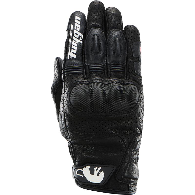 Gants Furygan TD21 Vented Evo noirs en cuir perforé pour l’été