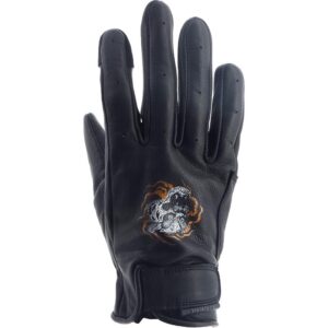 Gants Helstons Féline en cuir de chèvre perforé pour moto estivale