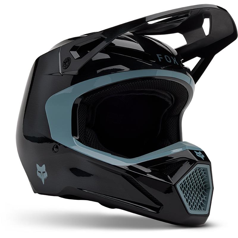 Casque cross FOX V1 TAUNT avec visière réglable et fermeture double D