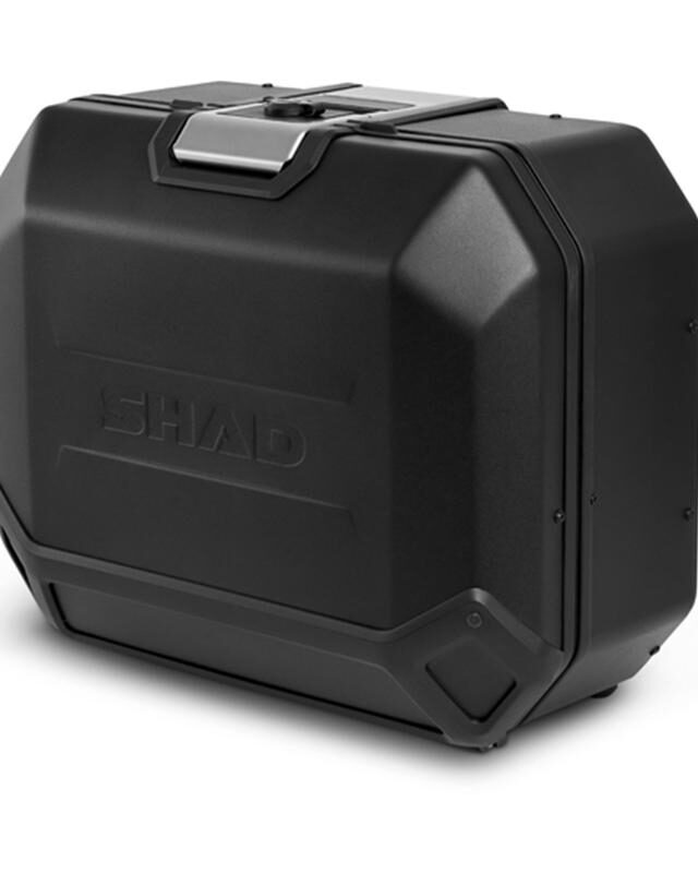 Valise moto SHAD TR36L latérale gauche noire avec filet intérieur et fixation 4P