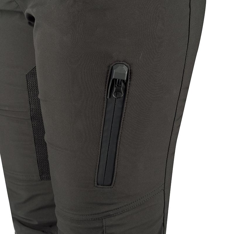 Pantalon textile Bering Lady Kerby noir avec protections amovibles et panneaux Mesh — vue 2