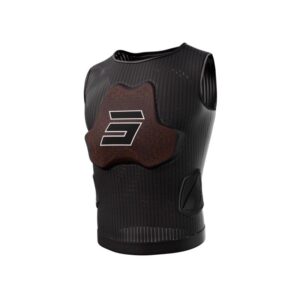 Pare-pierres SHOT RACE D3O noir sans manches avec protections du thorax et du dos