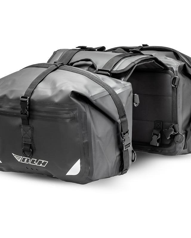 Sacoches cavalières BLH Be Tourer étanches avec sangles réglables pour selle