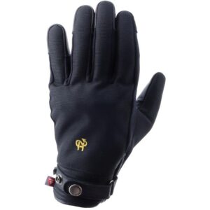 Gants Helstons Simple Evo Girl noirs avec manchette longue et embout tactile