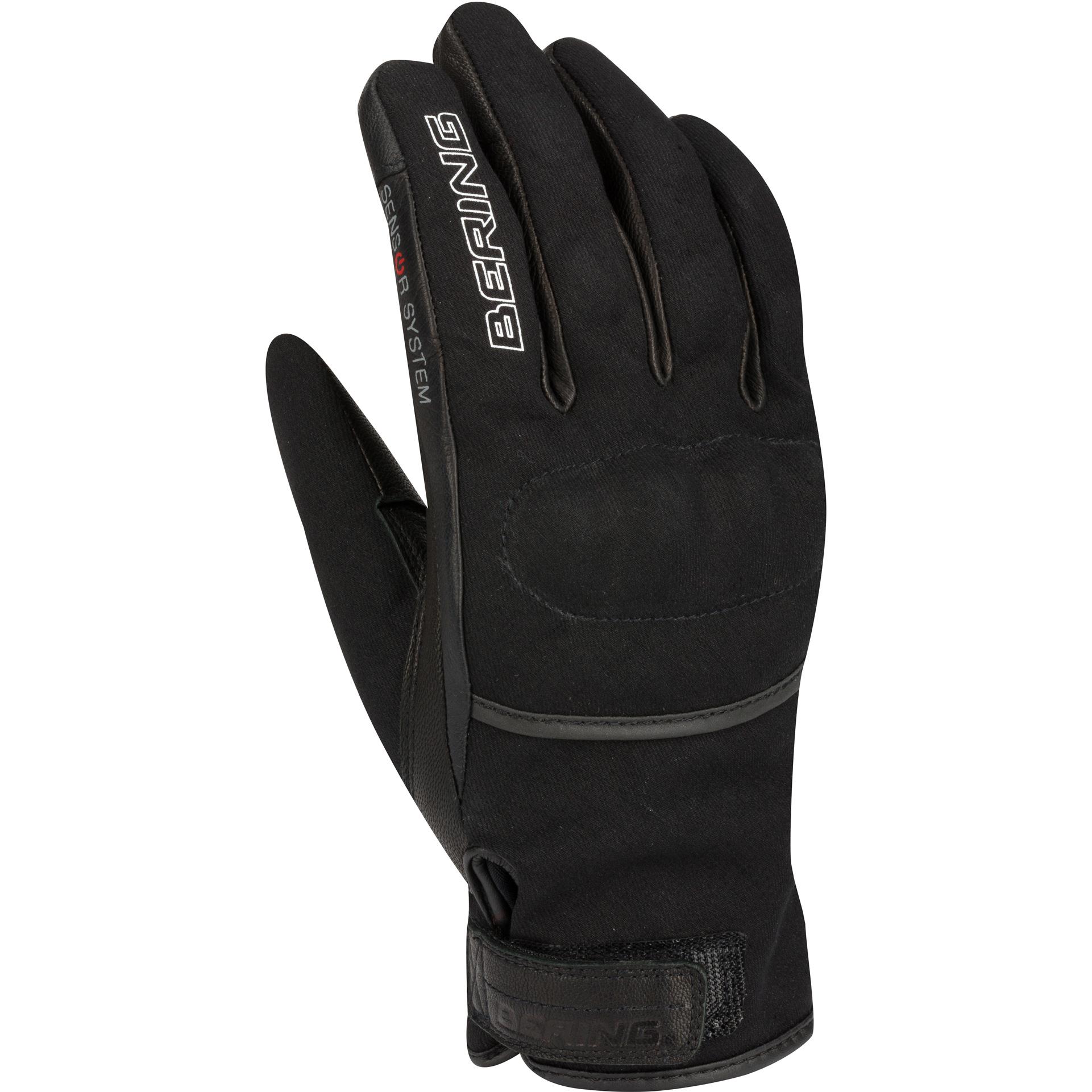 Gants moto Bering Lady Hallenn noirs avec membrane étanche et doublure thermique